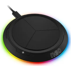 Connect IT NEO QiRGB herná bezdrôtová nabíjačka, 10 W, čierna CWC-3090-BK