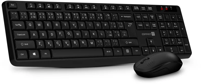 CONNECT IT OfficeBase Wireless Combo Bezdrôtová čierna klávesnica + myš
