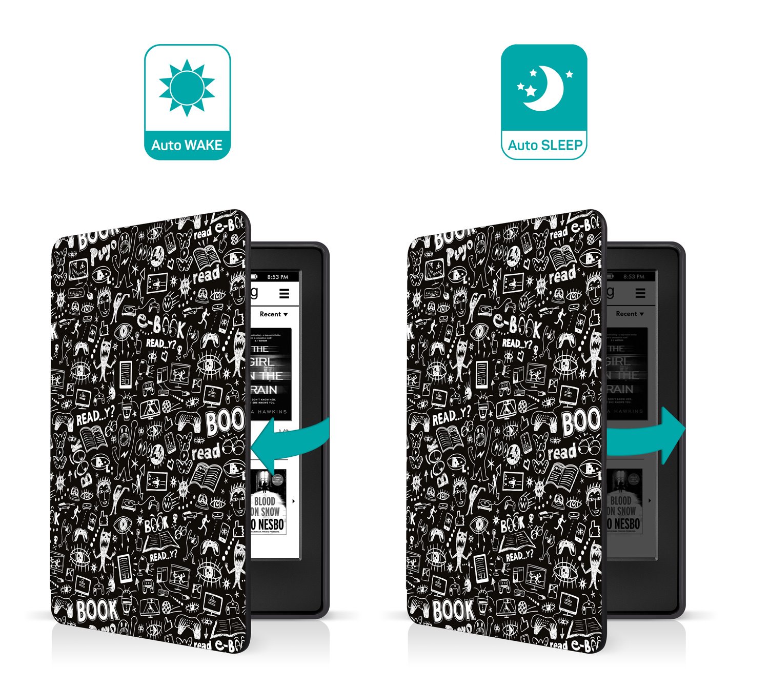 Connect IT puzdro pre Amazon New Kindle 2019/2020 (10. gen.), 2019/2020 Doodle CEB-1051-DD