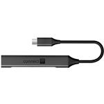 Connect IT USB-C rozbočovač, (1xUSB-A 3.0, 3xUSB-A 2.0), externý, antracitová