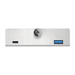 CONNECT IT USB DeskHub 4v1 na desku stolu, stříbrný