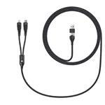 CONNECT IT Wirez 4v1 1x USB-C, 1x Lightning, 1,25 m, ČIERNA