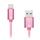 Connect IT Wirez Premium Metallic USB-C, datový kabel USB-C, růžovo zlatý, 1 m