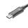 Connect IT Wirez Steel Knight microUSB - USB kábel, metalická antracitová farba, 1 m