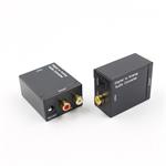 Converter from SPDIF digital signal and Toslink optical signal to 2x CINCH