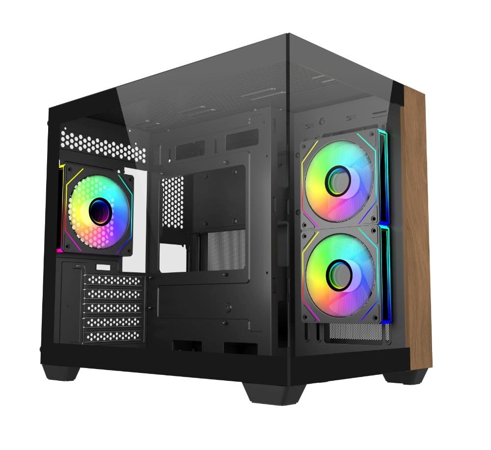 Cooler Master Elite 481 Wood, černá