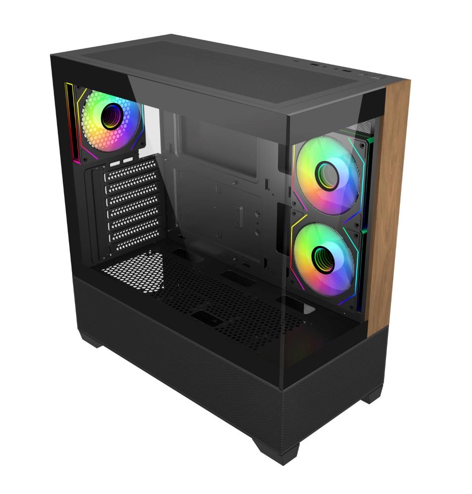 Cooler Master Elite 690 Wood, Černá