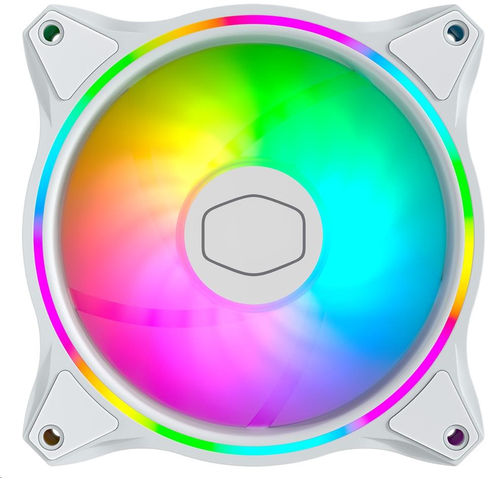 Cooler Master MasterFan MF120 Halo 3ks, bílá