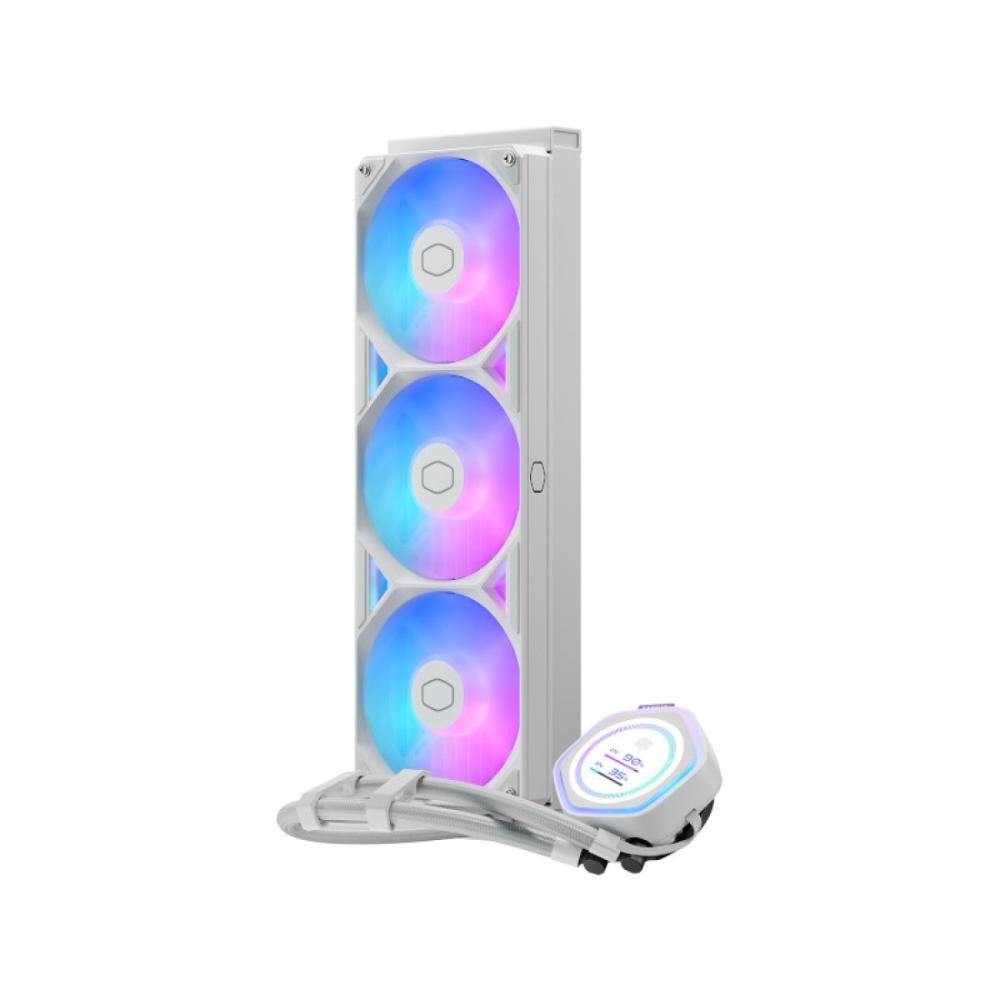Cooler Master MasterLiquid Atmos II LCD 360, 3x120mm, bílá