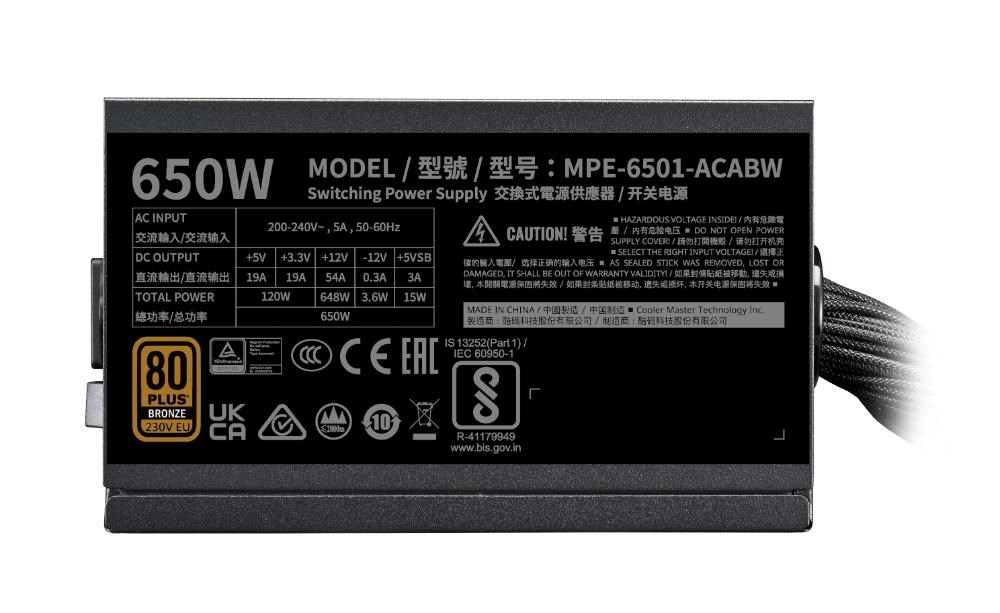 Cooler Master MWE Bronze 650W V3