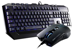 Coolermaster STORM herní klávesnice + myš Devastator, CZ verze, 2000DPI, blue LED, USB, black