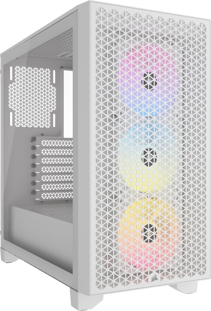 Corsair 3000D RGB Airflow, bílá