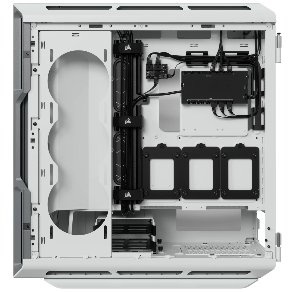 Corsair iCUE 5000T RGB, bílá
