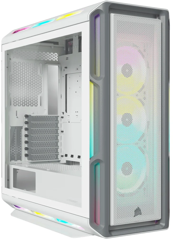 Corsair iCUE 5000T RGB, bílá