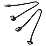 Corsair Premium Sleeved SATA Cable 30cm (2ks), černá