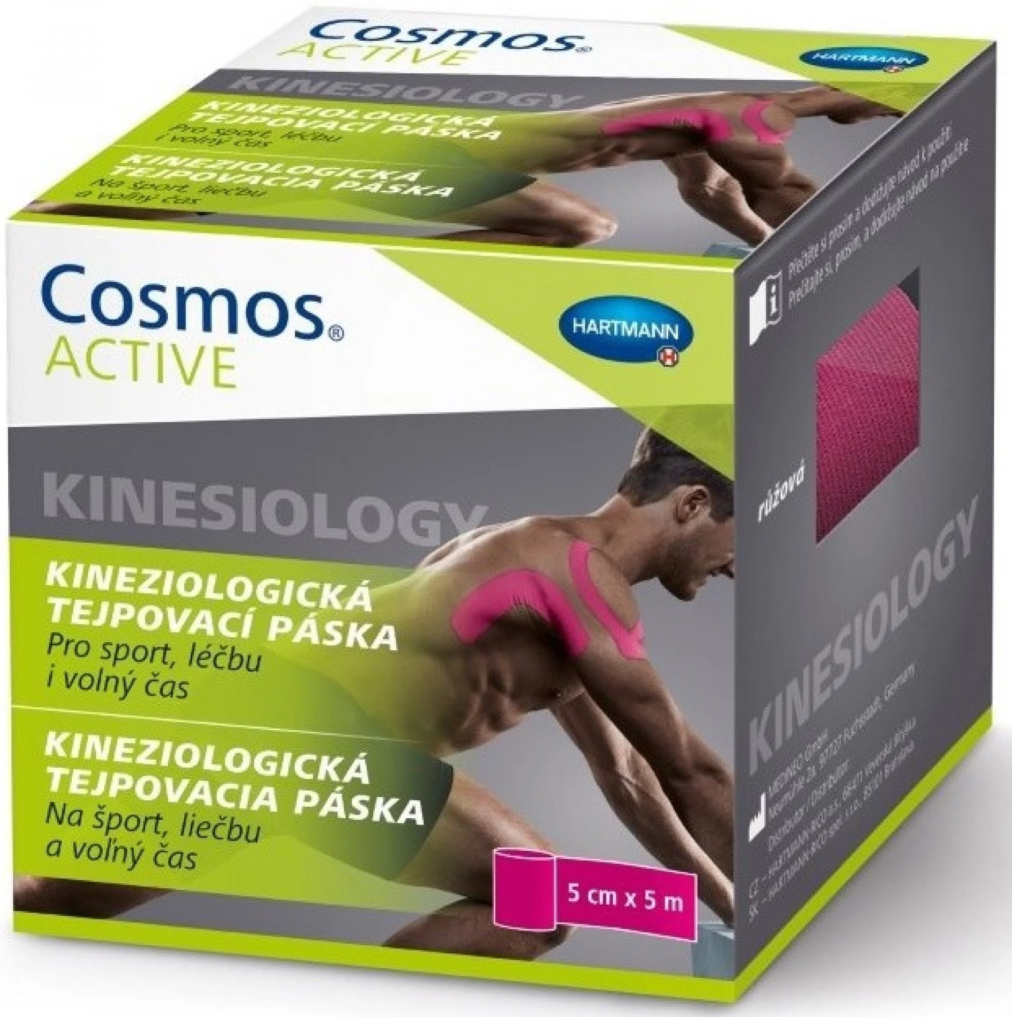 Cosmos ACTIVE Kinesio páska ružová