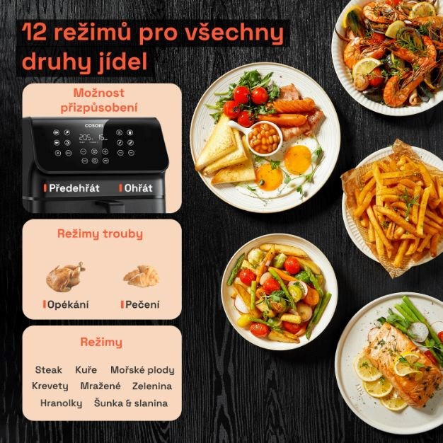 Cosori P653 PREMIUM II Plus Chef edition, čierna