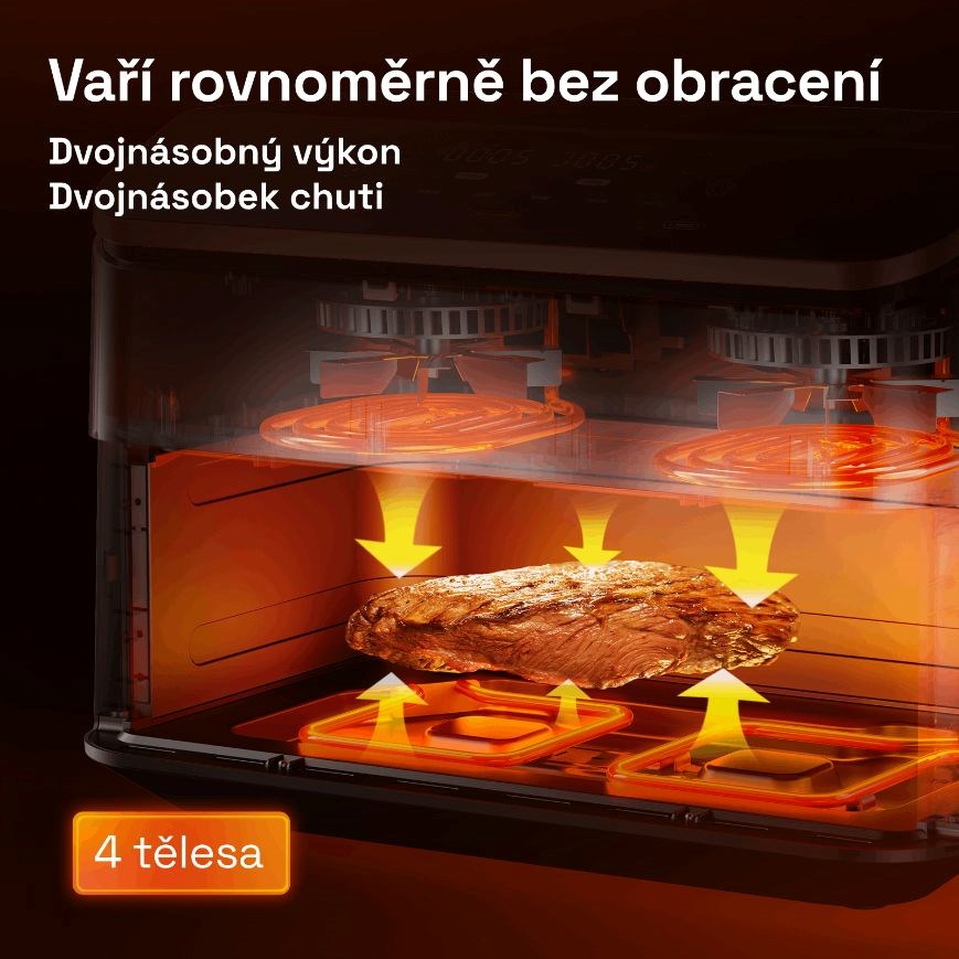 Cosori TF101S Dual blaze TwinFry, čierna