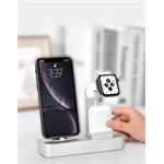 COTEetCI Base29 Nabíjacia stanica 3v1 pre Apple iPhone, hodinky Watch a AirPods/Pro šedá