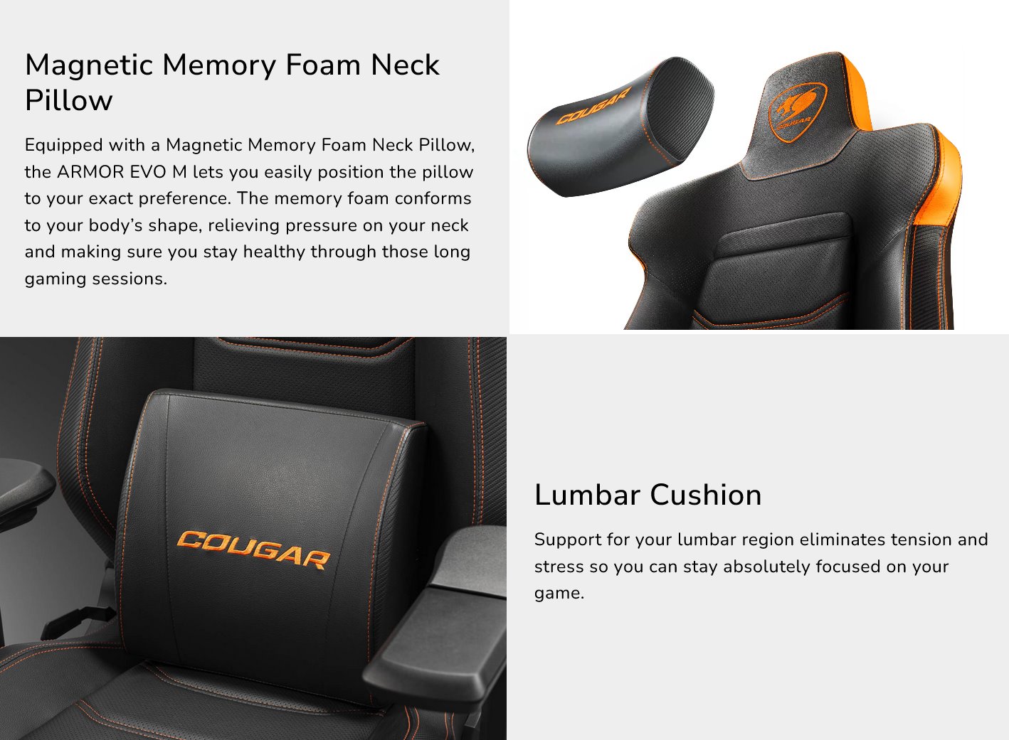 Cougar Armor Evo M, černo-zlatá