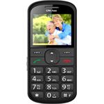 CPA Halo 21 Senior čierny telefón s nabíjacím stojanom