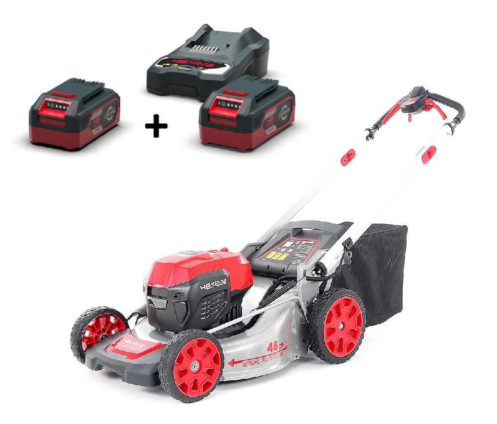 CRAMER 48LM51SPK4 + KIT akumulátorová sekačka s pojezdem vč. baterie a nabíječky