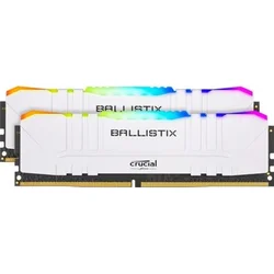 Crucial Ballistix RGB White DDR4 16GB (2x8) 3200MHz CL16 1.35V BL2K8G32C16U4WL - Paměťové moduly