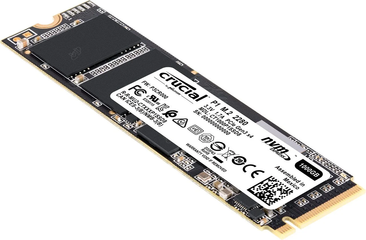 CRUCIAL P1 SSD NVMe M.2 500GB PCIe (CT500P1SSD8) | TSBOHEMIA.CZ