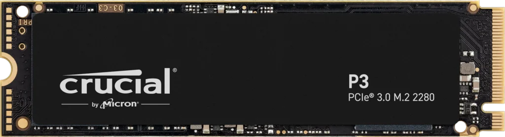 Crucial P3 SSD NVMe M.2 500GB PCIe 3.0