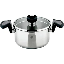CS Solingen Hrnec s cedící poklicí nerez Aron, 16 cm