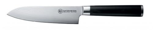 CS Solingen Santoku nôž Damascénska nerezová oceľ Konstanz, 18 cm