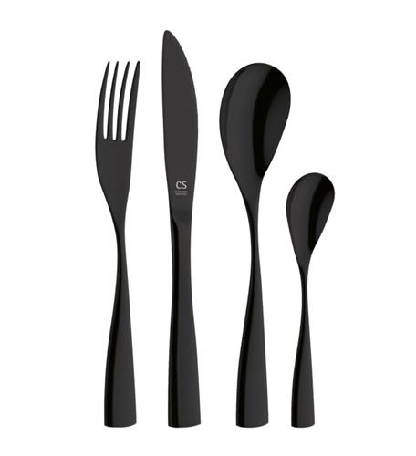 CS SOLINGEN Súprava príborov z nehrdzavejúcej ocele 24 ks BOCHOLT BLACK CS-080143