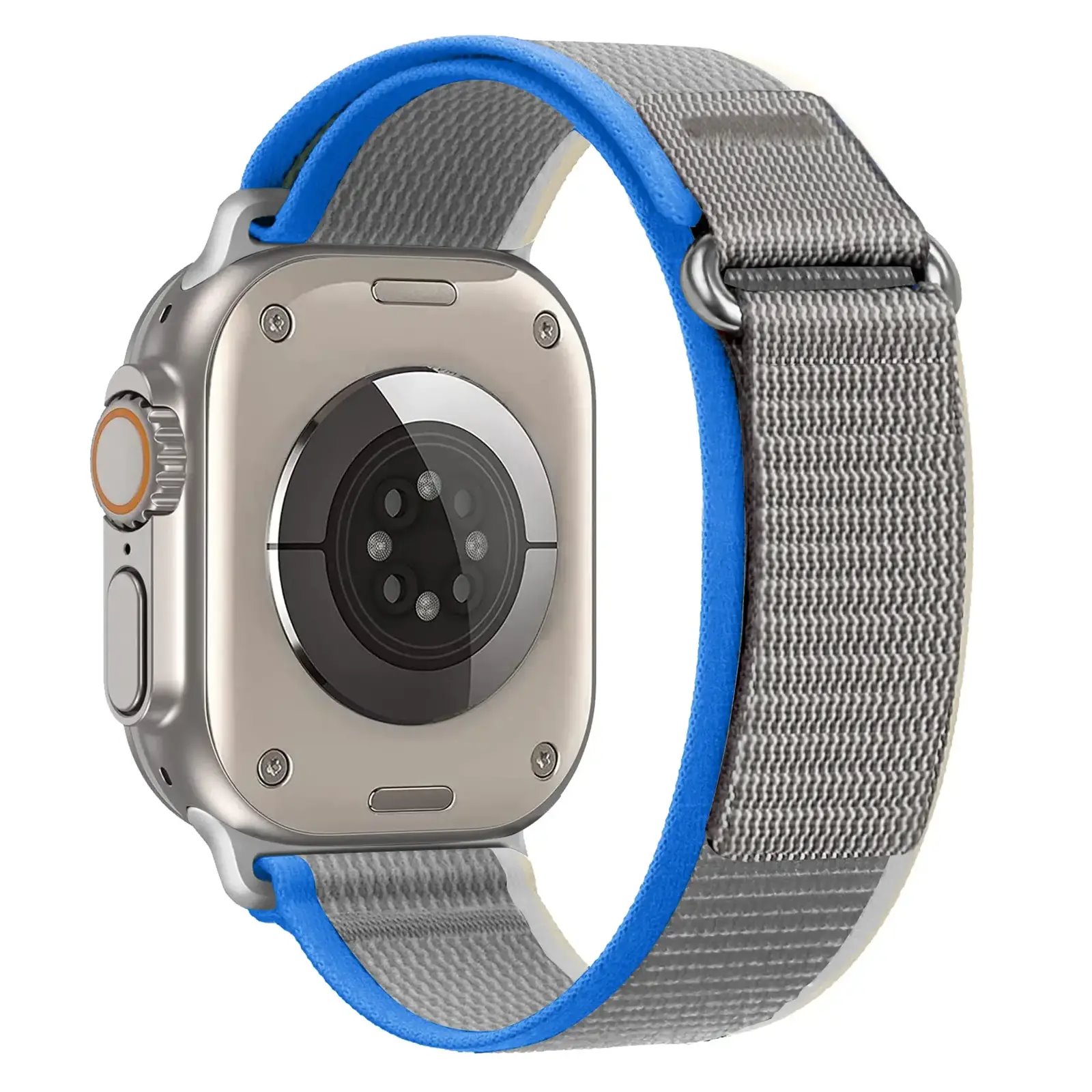 Cubenest Apple Watch Remienok Trail Loop GREY s modrou/bielou (42-49 mm)