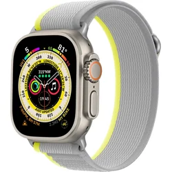Cubenest Apple Watch Strap Trail Loop BEIGE so žltou/bielou (42-49 mm)