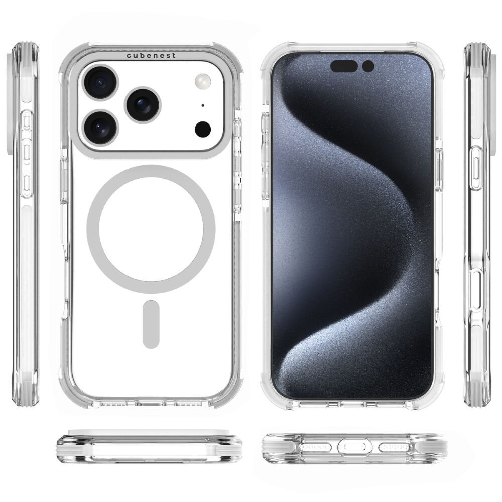 Cubenest Kryt na iPhone 17 Pro MagPro Strong Guard bílý