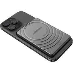 Cubenest Magnetická bezdrátová powerbanka SlimDual 5000 mAh S1B3D - černá