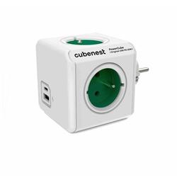 Cubenest PowerCube Original USB A+C PD 20 W - zelená