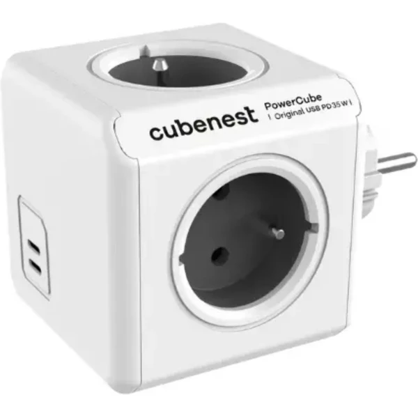 Cubenest PowerCube Original USB C+C PD 35 W - sivá