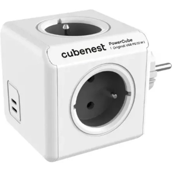 Cubenest PowerCube Original USB C+C PD 35 W - sivá
