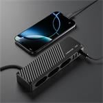 Cubenest PowerStrip SlimLine 2xUSB-A + 2x USB-C 33W čierny