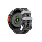 Cubenest Premium Silicone Garmin QuickFit Band BLACK/GREY 22mm