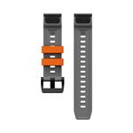 Cubenest Premium Silicone Garmin QuickFit Band GREY/ORANGE 22mm