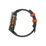 Cubenest Premium Silicone Garmin QuickFit Band GREY/ORANGE 22mm