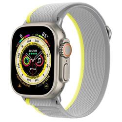 Cubenest Řemínek na Apple Watch Trail Loop BEIGE with yellow/white (42-49mm)