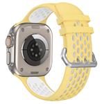 Cubenest Športový remienok Apple Watch ŽLTÝ s bielym (42-49 mm)