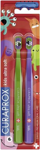 Curaprox CS KIDS Ultra Soft duo pack Bacterias Edition