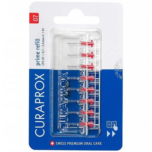 Curaprox Prime Refill 07 - 2,5 mm / červená 8 ks - náhradné
