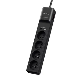 CyberPower Surge Buster™ 4 zásuvky, 2xUSB, 1,8 m