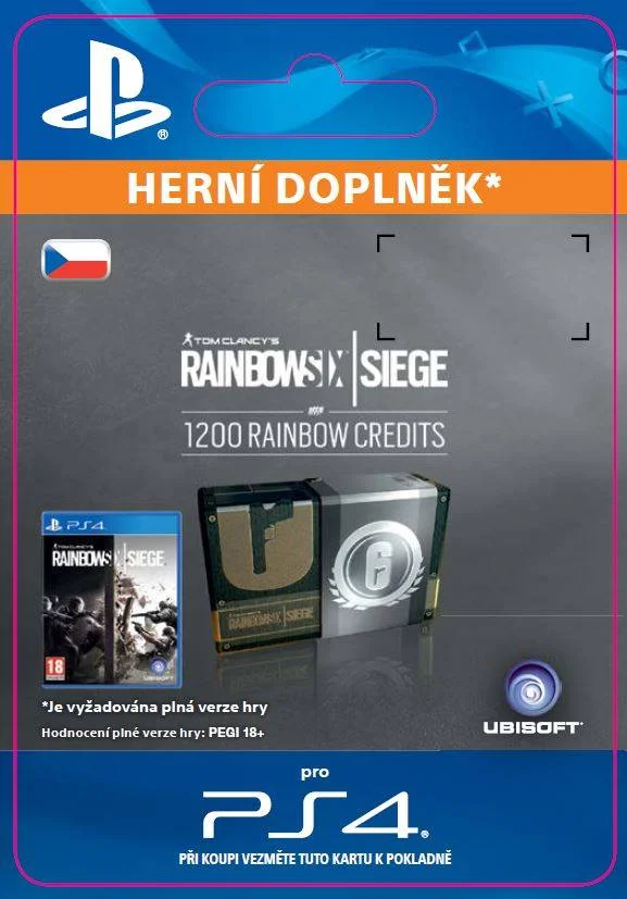 CZ PS4 -1200Credit-TomClancysRainbowSixSiegeR6 elektronická licence