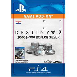 CZ PS4 - 2000 (+300 Bonus) Destiny 2 Silver elektronická licence